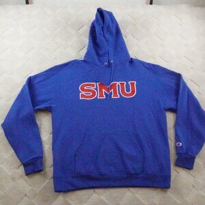 Champion SMU Hoodie Mens 2XL Blue Pull Over